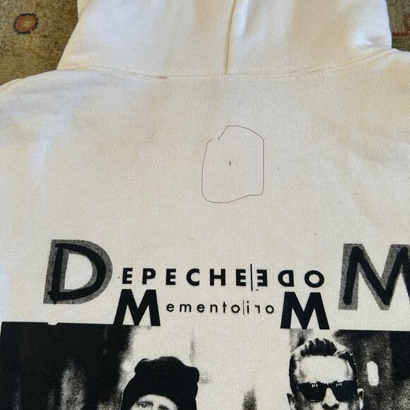 Depeche Mode white hoodie double sided size small - Picture 7 of 7